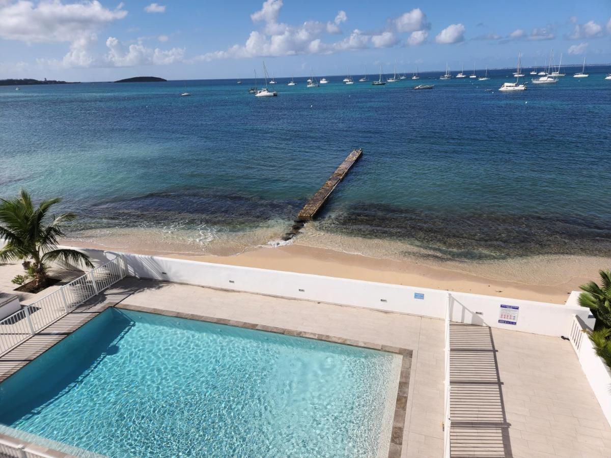 Beau Duplex Vue Mer Avec Piscine Et Acces Plage Marigot  Extérieur photo