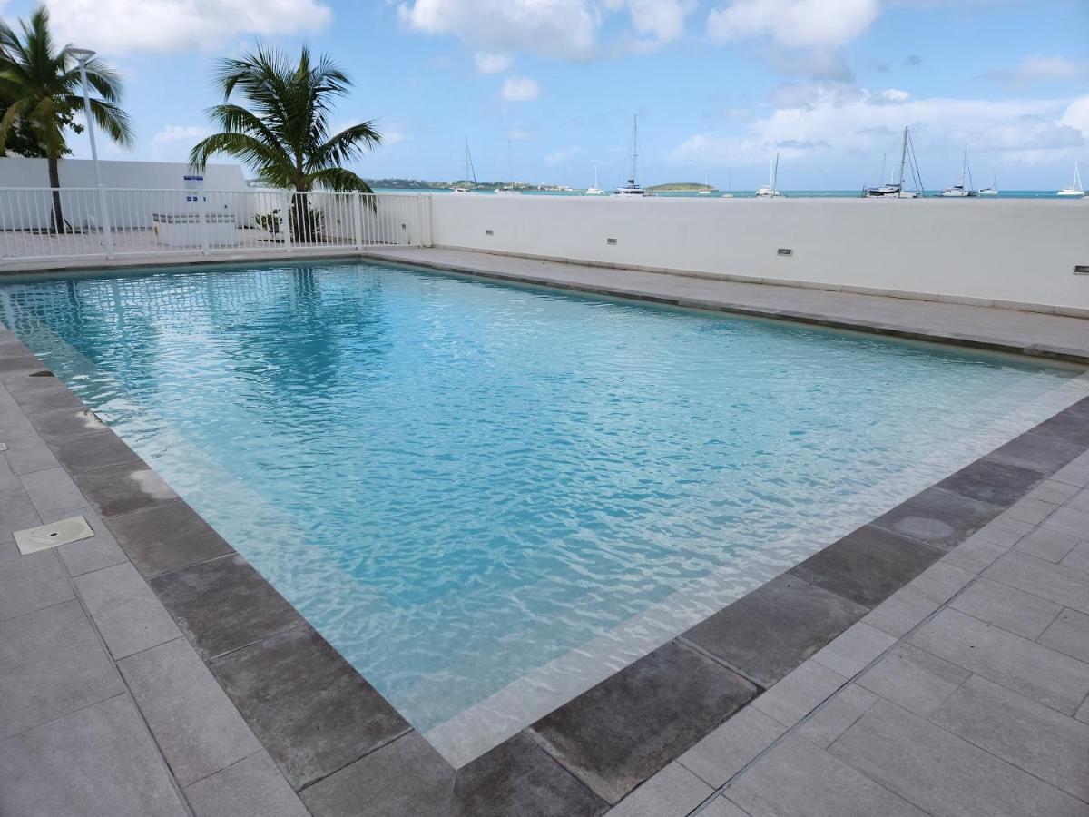 Beau Duplex Vue Mer Avec Piscine Et Acces Plage Marigot  Extérieur photo